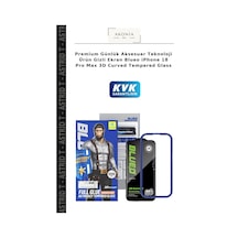 Premium Günlük Aksesuar Teknoloji Ürün Gizli Ekran BlueoApple iPhone Uyumlu 18 Pro Max 3d Curved Tempered Glass