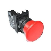 Emas B100mk ,kontak-1a Kırmızı Mantar Yaylı M22 Buton