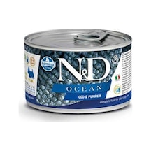 N&D Ocean Tahılsız Morina Balıklı ve Bal Kabaklı Konserve Yetişkin Köpek Maması 140 G