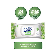 Solo Kapaklı Islak Havlu 24 x 90'lı