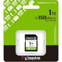 Kingston Sds3-1tb 1tb Sdxc Canvas Select Plus Gen3 150mb-s C10 Uhs-ı U3 V30 Hafıza Kartı