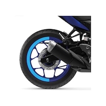 Yamaha R25 Yarım Jant Mavi Sticker Folyo Kaplama