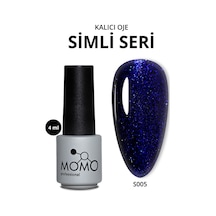 Momo Professional Kalıcı Oje S005 Simli Safir Mavi 4 Ml