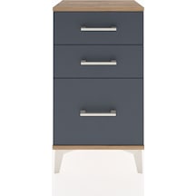Arges Komodin 3 Çekmeceli 44x30x80 Çam-antrasit Atlas Çam