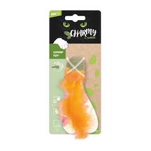M-pets Charmy Firefly Catnipli Tüylü Top Kedi Oyuncağı 13 Cm Turuncu