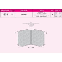 Beser-3536 Arka Fren Balata Passat 1.6 1.8 1.9 A4 A6 514908445 Beser-3536 Arka Fren Balata Passat 1.6 1.8 1.9 A4 A6 514908445
