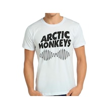 Bant Giyim - Arctic Monkeys Beyaz Erkek T-Shirt Tişört