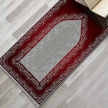 Evaşk Namazlık Dokuma Halı Kaymaz Muslumana Seccade 66x113 KIRMIZI EVAŞK610C80