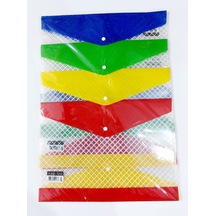 4 Adet Kalın Plastik Çıtçıtlı Dosya Zarf Dosya Diğer