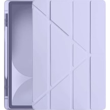 Newface Apple İpad Pro 11 2024 Kılıf Kalemlikli Hugo Tablet Kılıfı - Lila