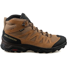 Salomon X Ward Leather Mid Gtx Erkek Trekking Bot Ve Ayakkabısı L47181800 Kahverengi 001