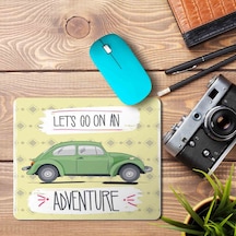 Let's Go On Adventure Vosvos Baskılı Mousepad Mouse Pad