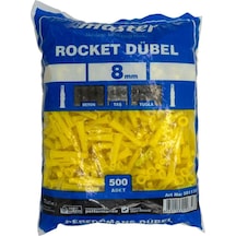 Master 501170 Performans Plastik Roket Dübel 8 Mm 500 Adet