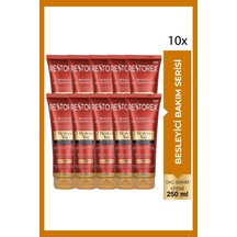 Besleyici Bakım Saç Kremi 250 Ml - 7 Besleyici Yağ Göz Alıcı Parlaklık İpeksi Yumuşaklık 10 Adet