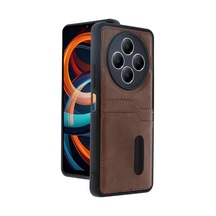 Xiaomi Redmi 14c Kılıf Sara Kartvizitli Deri Kılıf - Taba 0.2M-Çok Renkli