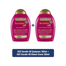 OGX Kırılma Karşıtı Keratin Oil Sülfatsız Şampuan 385 ML + Bakım Kremi