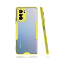 Newface - 958 - Xiaomi Poco F3 Kılıf Platin Silikon - Aconcept - - Sarı