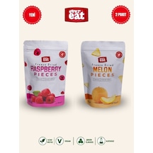 Evereat Frambuaz-kavun Freeze Dry Meyve Cipsi 2'li Paket Doğal Sağlıklı Atıştırmalık 1 Adet