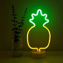 Ananas Neon Led Lamba Yeşil