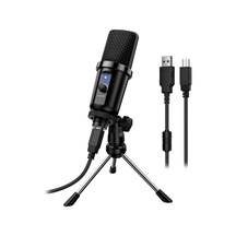 Dm19 Usb Bilgisayar Mikrofon Kondenser Kardioid Mikrofon, Oyun Canlı Akış Kaydı İçin Tripod Standı İle 681400243a