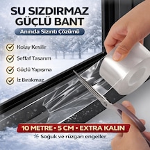 Yalıtım Bandı 10m X 5cm Güçlü Yapışkan,su Ve Hava Geçirmez, Kapı & Pencere Soğuk Önleyici Bant