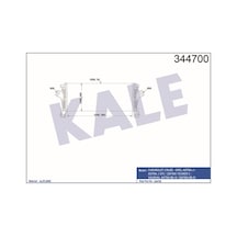 KALE OTO Radyatör 344700 Turbo Radyatörü Astra J 09- 1.4 16V 1.6 16V Turbo Zafira C 11- / Cruze 09- 1.4I Turbo 665X280X30