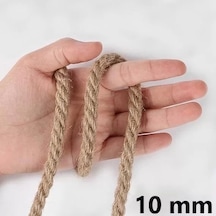 Jütburada Jüt Halat 10 Mm 10 Metre Hasır Dekor Süsleme İp