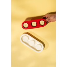 Rufus Concept Tealight Mumluk 3 Gözlü Silikon Kalıp