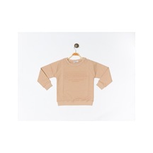 Modalı Çocuk Newyork City Rtr0003 Kabartma Baskılı Sweatshirt Pembe