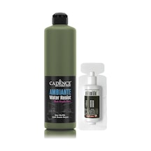 Ambiante Suya Dayanıklı Akrilik Boya Aw-15 Ceviz 500ml + Katalizör 20gr Beyaz Beyaz