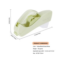 Kartal Otomatik Bant Dispenseri, İki Rulo Bantlı, Pil Gerekmez, İşi İçin Koyu Gri