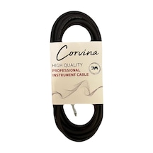 Corvina 3 Metre Siyah Jak Enstrüman Kablosu