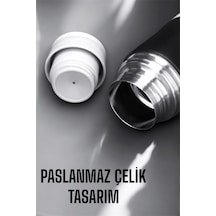 Techmrt 500 Ml Kapasiteli Taşınabilir Basınçlı Termos Seti Günlük Kullanım İçin İdeal Paslanmaz Çelik