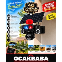 4k Güneş Enerjili Gece Görüşlü Güvenlik Kamerası 4gsim + 64 Gb Hafıza Kartı