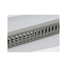 Cwd 4040g 40x40mm 6mm Ral 7030 Gri Delikli Kablo Kanalı Çetinkaya Pano 10 Metre