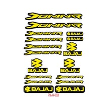 Sticker Seti Dominar Bajaj Motosiklet A4 Ebatı 04 Nötr