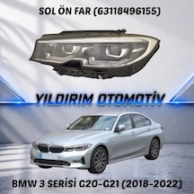 Yıldırım Oto Bmw 3 Serisi Sol Ön Far 2018-2022 Arası 63118496155 1 Adet