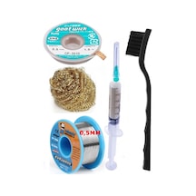 Mechanic/ Lehim Sn63/pb37 40g 0,5mm Havya Ucu Temizleme Teli Lehim Toplama Cp-3515 Emme Teli 3,5mm Set01