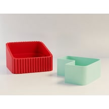 Bezos 3d Baskı Fıstık Kasesi - Çift Hazneli Kabuk Ayırıcı Sunum Kasesi - Kırmızı Mint Ventra Kırmızı - Mint
