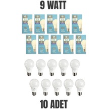 Led Ampul 220-240v 6500k E27 9w Tam Güç 2 Yıl Birebir Değişim 10 Adet