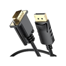 Maxgo 3001 Display Port To Vga Kablo Display Vga Dp To Vga 1.8m Displayport Erkek Vga Erkek Kablo