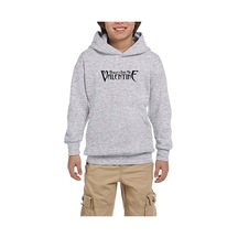 Bullet For My Valentine Logo Gri Çocuk Kapşonlu Sweatshirt Gri