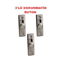 Sr-720 Paslanmaz Çelik Kapı Çıkış Butonu No Nc Com Metal Basmalı Buton Geçiş Kontrol Sistemi 3 Adet