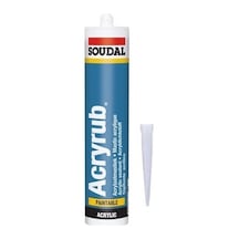 Soudal Acryrub Silikonize 500 G Mastik Beyaz