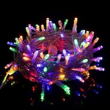 10 Metre 100 Ledli Fişli Led Işık Rgb Karışık Renk Yılbaşı Led Işık Dekor Lambası Yılbaşı Ağacı Işığı Organizasyon Led Işık Düğün Nişan Kına Organizasyon Işığı Yılbaşı Led Işığı 3 Renk