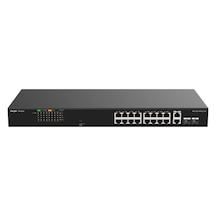 Reyee Rg-es118fgs-lp 16 Port 10/100 + 2x1gb Rj45/sfp Uplınk Combo 120w Poe Rackmount Swıtch