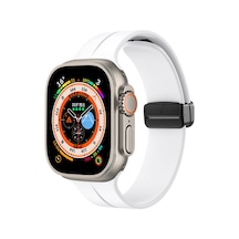 Watch Ultra 49mm Uyumlu Krd-84 Uyumlu Nvth Kordon-beyaz