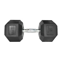 Rebuwo 22.5 KG 1 Adet Hex Dambıl Kauçuk Altıgen Dambıl Hex Dumbbell