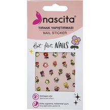 Çiçek Desenli Tırnak Stickerı - 31