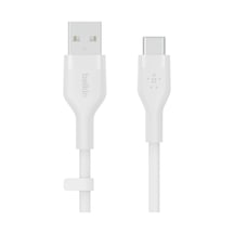 Usb-c - Usb-a Kablosu 2 M iPad Uyumlu Pro S21 Ultra 20 Ve Diğer Aygıtlar Için Usb-ıf Onaylı Usb-c Şarj Kablosu - Beyaz